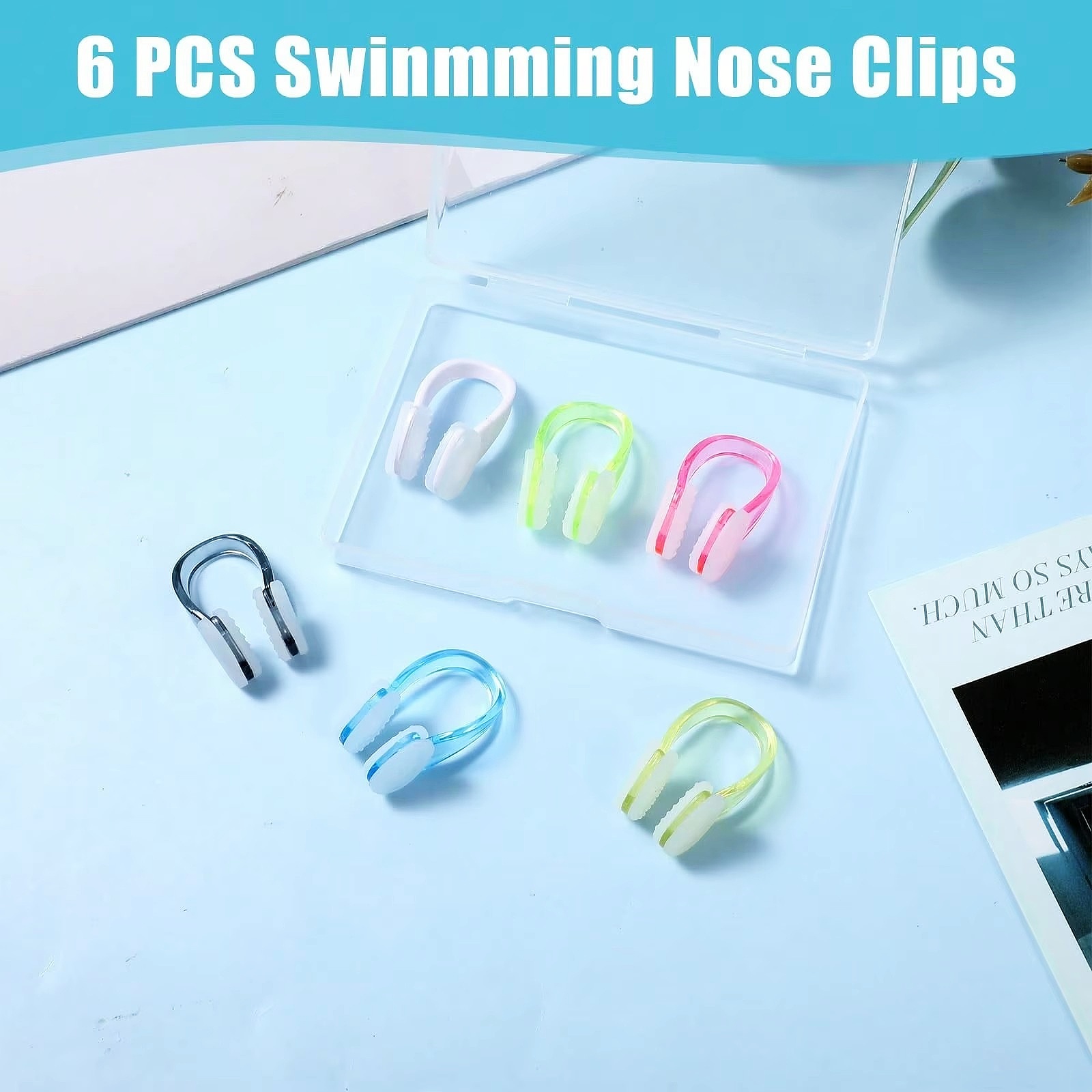 Aquatic Sports Swimming - Clip Nasali in Silicone Impermeabili per