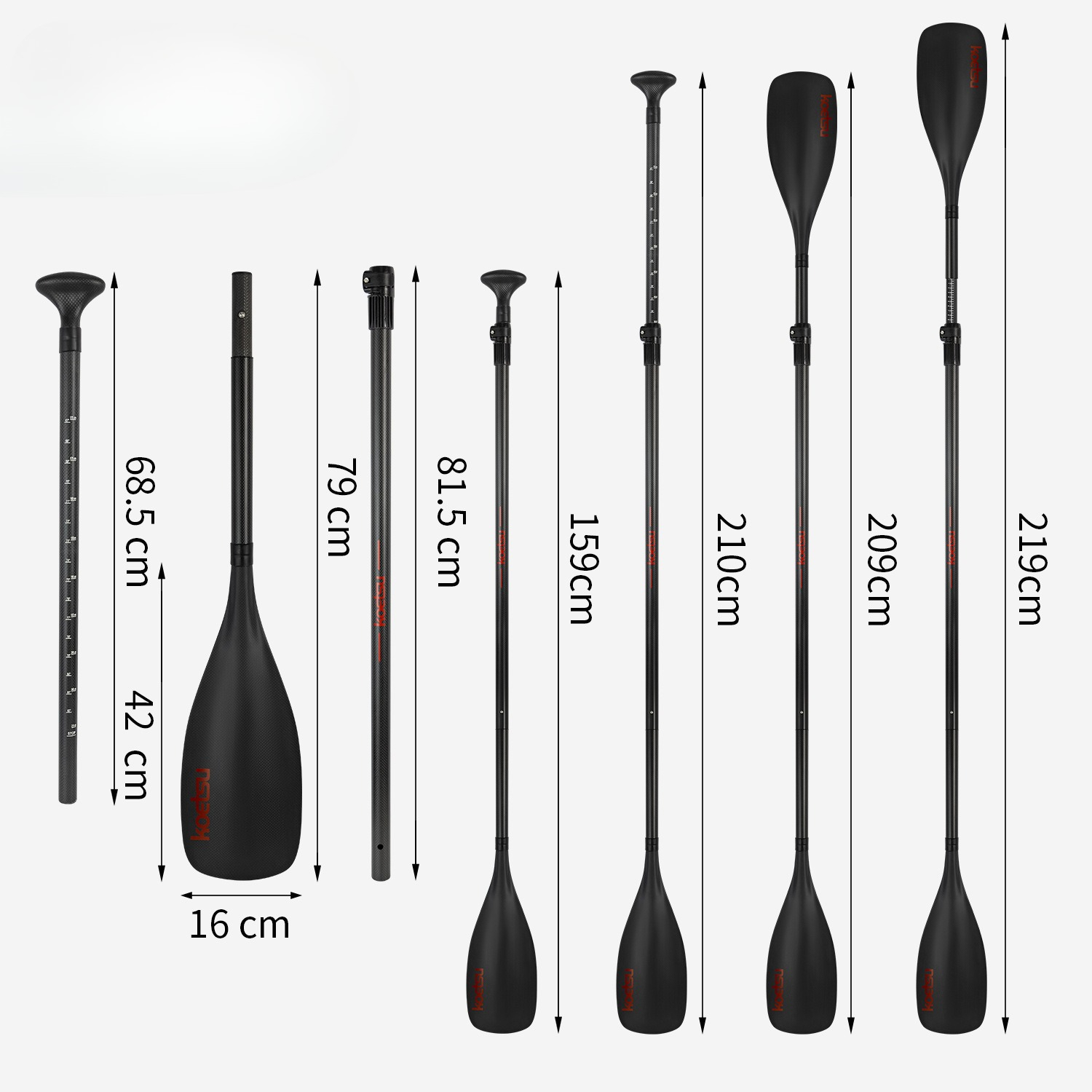 Pagaia in carbonio interamente - Kayak Paddle Carbon recensione e prezzo