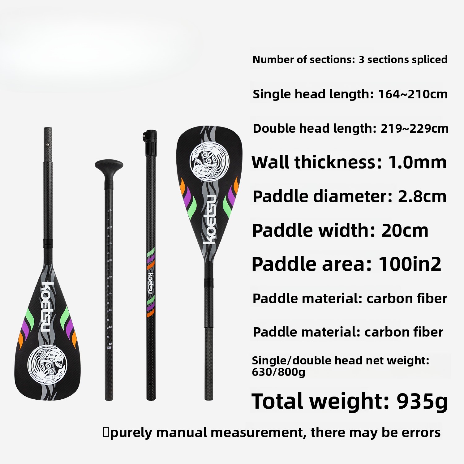 Pagaia in fibra di carbonio a  - Kayak Paddle Carbon recensione e prezzo